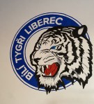 Malba loga na zeď Bili Tygři Liberec
