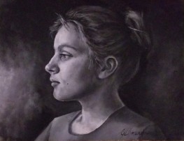 Portrét na zakázku "Má Adéla" 27 × 21 cm
