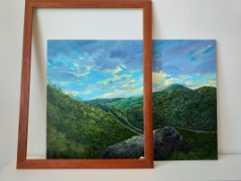 Interiérový obraz "Vyhlídkový kámen" 69 × 49 cm