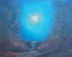 Abstraktní obraz na plátně "Smrt štěstí" 30 × 24 cm