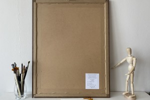 Ručně malovaný portrét "Smích" 45 × 59 cm