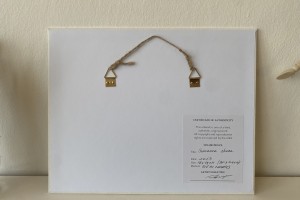 Obraz krajiny olejem "Letní břeh" 18 × 13 cm