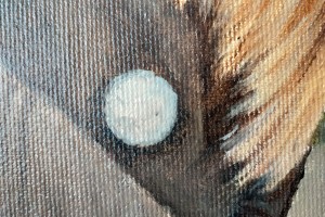 Ručně malovaný interiérový obraz "Tichá milost" 38 × 57 cm
