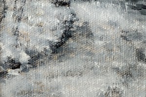 Kresba pod olejomalbou "Pod sněhem, černobílé provedení" 24 × 30 cm