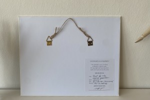Obraz na plátně "Rybník u zámecké zahrady" 19,5 × 14,5 cm