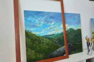 Interiérový obraz "Vyhlídkový kámen" 69 × 49 cm