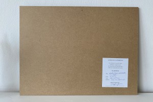 Ručně malovaný obraz olejem "Bořeňská zahrada po dešti" 39 × 29 cm