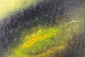 Ručně malovaný fantazijní obraz "Bouře" 50 × 70 cm