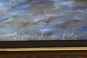 Luxusní obraz na zeď "Zimní brána" 48 × 35 cm