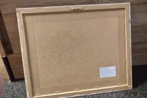Kresba pod olejomalbou "Chalupa pod Bořenem" 42 × 34 cm
