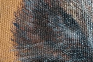 Ručně malovaný obraz mazlíčků "Osmáci" 24 × 30 cm