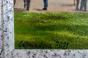 Zarámovaný obraz "Větrný mlýn" 21 × 29 cm