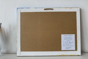 Ručně malovaný obraz krajiny "Na březích Irtyše" 40 × 30 cm