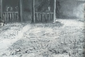 Ručně malovaná krajina olejem "Márinka" 30 × 24 cm