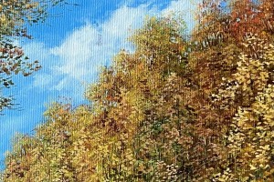 Interiérový obraz "Zlatý podzim" 34 × 42 cm