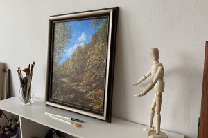 Interiérový obraz "Zlatý podzim" 34 × 42 cm