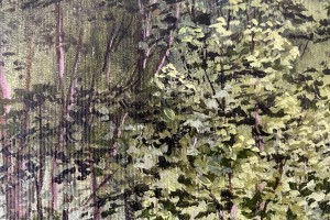 Obraz ručně malovaný olejem "Řeka Bílina" 39 × 29 cm
