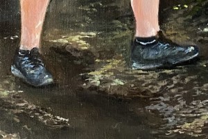 Ručně malovaný portrét "Cesta za dobrodružstvím" 44 × 59 cm