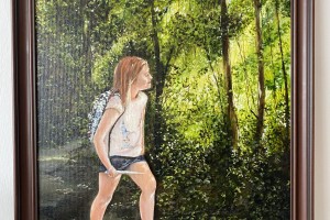 Ručně malovaný portrét "Cesta za dobrodružstvím" 44 × 59 cm