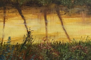 Obraz na zeď "Západ slunce" 39 × 29 cm