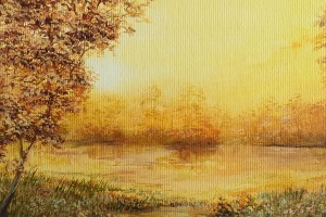 Obraz na zeď "Západ slunce" 39 × 29 cm