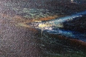 Ručně malovaný interiérový obraz "Úplněk" 69 × 49 cm