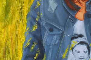 Ručně malovaný portrét olejem na plátně "Marie" 46 × 59 cm