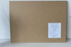 Kresba pod olejomalbou "Na břehu Bíliny" 39 × 29 cm