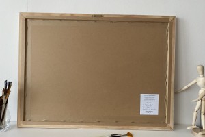 Obraz krajiny olejem "Bořeň od Kyselky" 69 × 47 cm