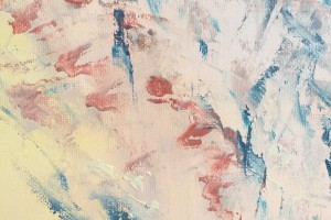 Abstraktní ručně malovaný obraz "Klid duše" 44,5 × 59,5 cm