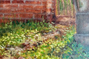 Obraz krajiny malovaný olejem na plátně "Židovský hřbitov" 40 × 30 cm