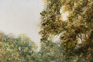 Obraz krajiny "Podzim přichází nenápadně" 39 × 29 cm
