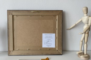 Klasický ručně malovaný obraz "Zátiší se ředkvičkou" 30 × 24 cm