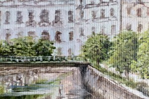 Obraz městské krajiny "Karlovy Vary" 40 × 40 cm