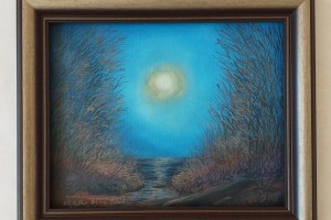 Abstraktní obraz na plátně "Smrt štěstí" 30 × 24 cm