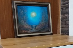 Abstraktní obraz na plátně "Smrt štěstí" 30 × 24 cm